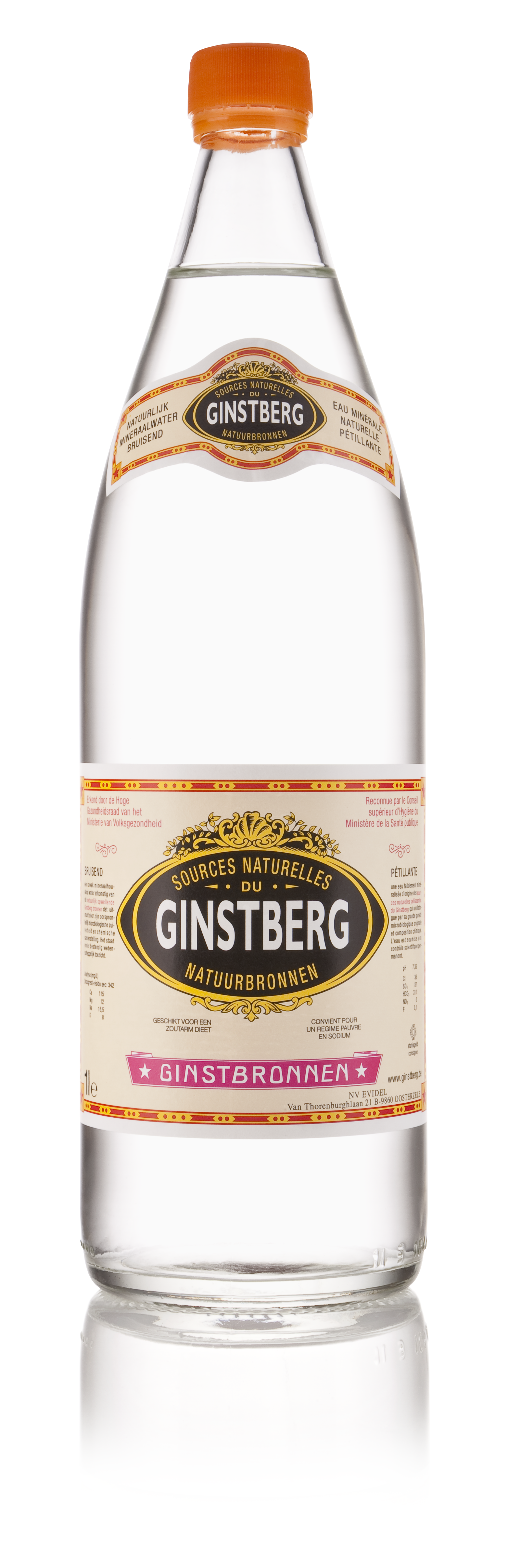 Ginstberg Mineraalwater bruis 1L